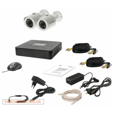 Комплект видеонаблюдения Tecsar 2OUT+1TБ HDD
